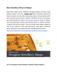 Best Jewellery shop in Udaipur.docx