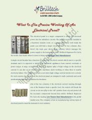 What-Is-The-Precise-Working-Of-An-Electrical-Panel.PDF