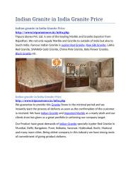 Indian Granite in India Granite Price.docx